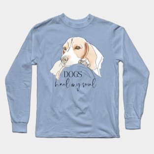 DOGS Heal my Soul - Beagle Long Sleeve T-Shirt